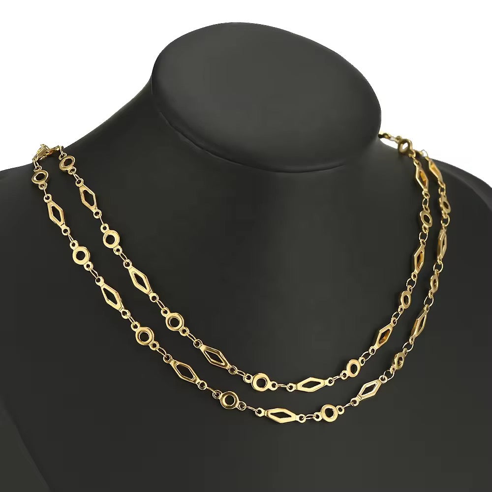 Link handmade gold Stainless steel chain - per feet - Anti tarnish