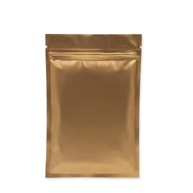 Matte gold zip lock bag ( 1 pc )