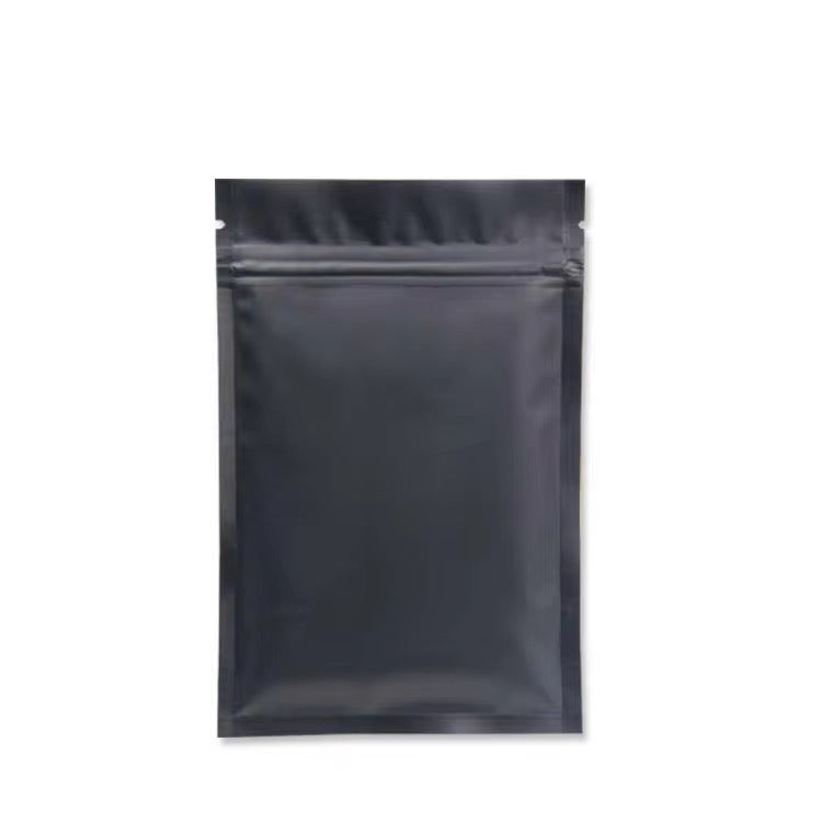 Matte black zip lock bag ( 1 pc )