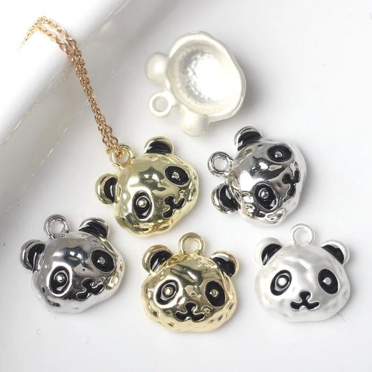 GP 1256 - panda gold plated charm - per piece - anti tarnish