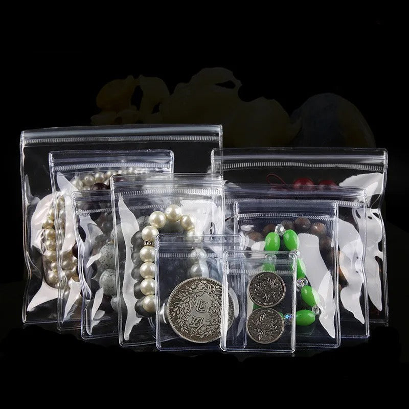 Transparent PVC jewelry pouch - Anti oxidation storage - per piece