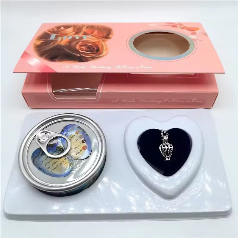 Wish Oyster Pearl Necklace set kit To someone special ( 1 box )