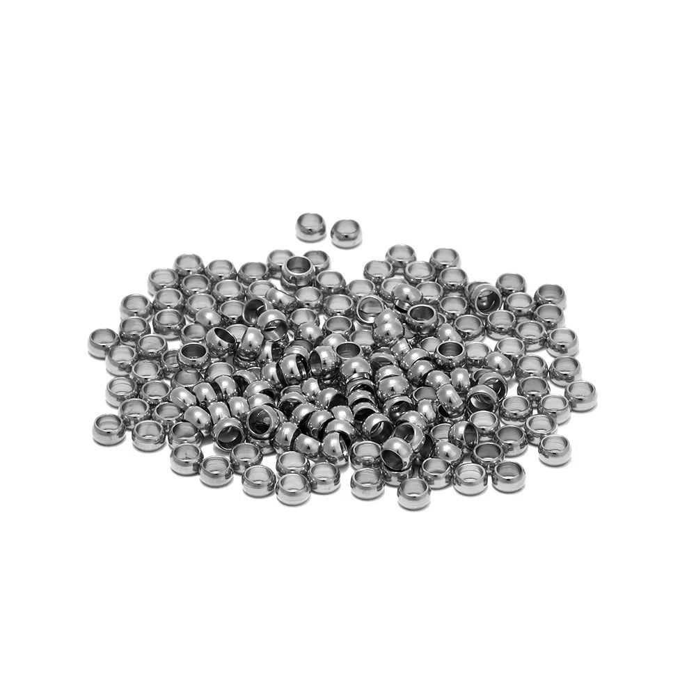 SS 2352 Crimp bead steel plated Stainless steel ( 1 pc ) Anti tarnish