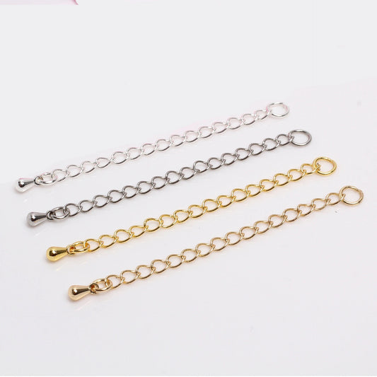 GP 1710 silver plated chain extension - per piece - anti tarnish