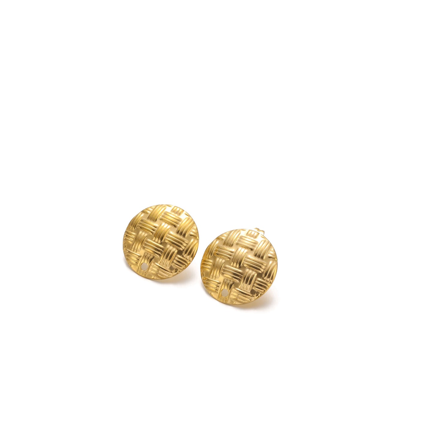 SS 1591 18k gold plated stainless steel stud ( 2 pc ) - anti tarnish