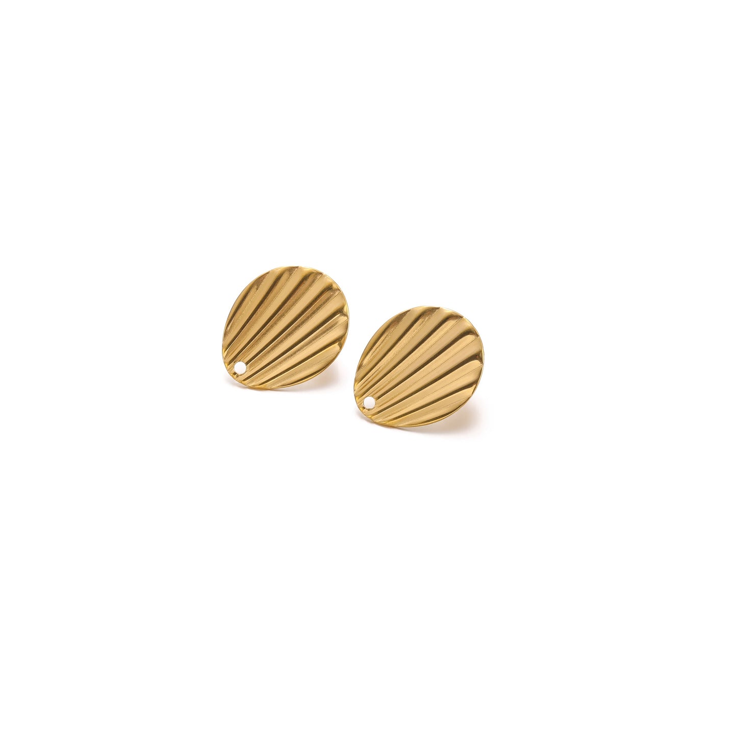 SS 1588 18k gold plated stainless steel stud ( 2 pc ) - anti tarnish