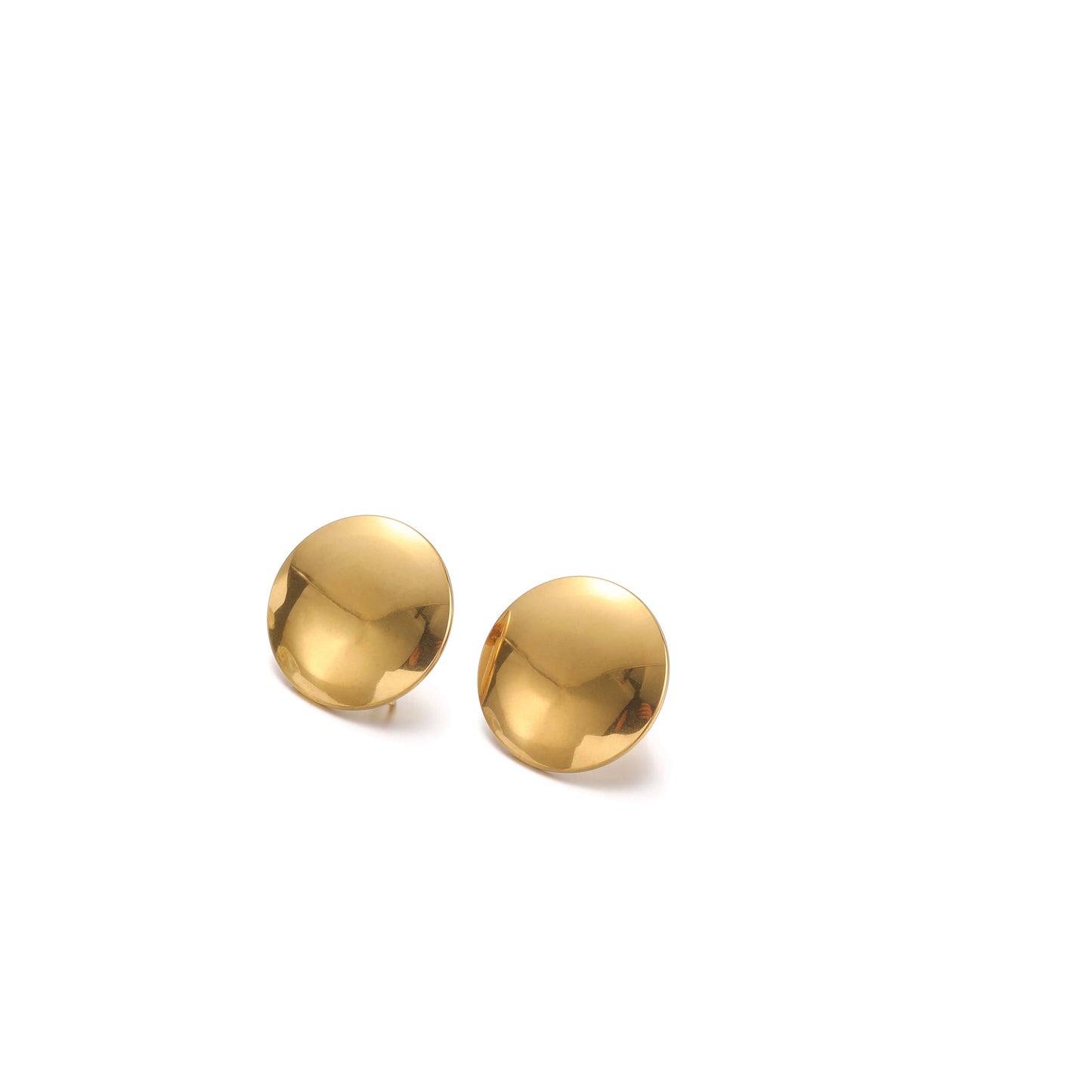 SS 1587 18k gold plated stainless steel stud ( 2 pc ) - anti tarnish